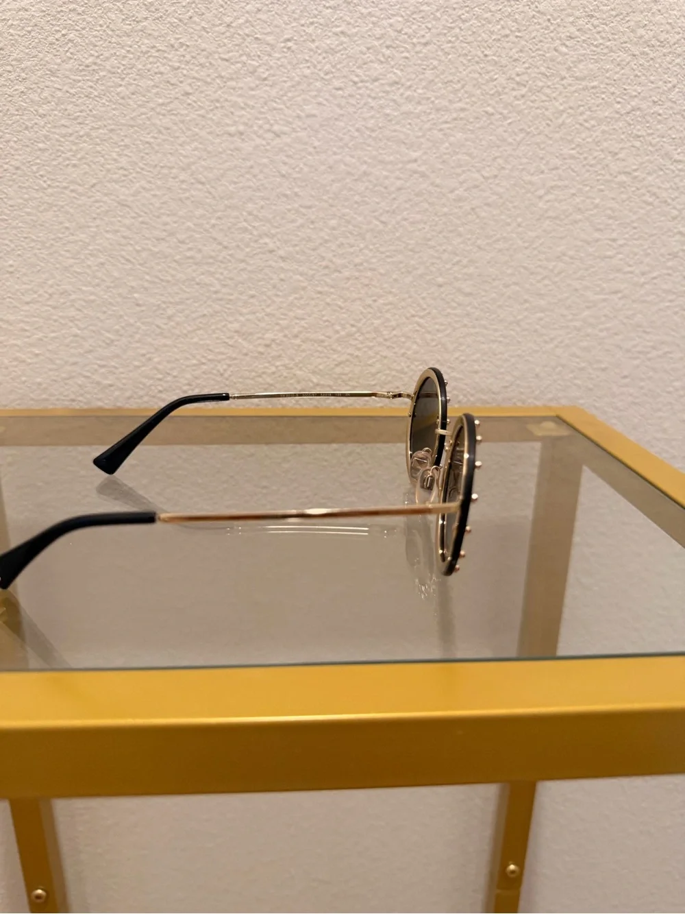 Valentino VA 2010 B 300387 Light Gold Round Sunglasses